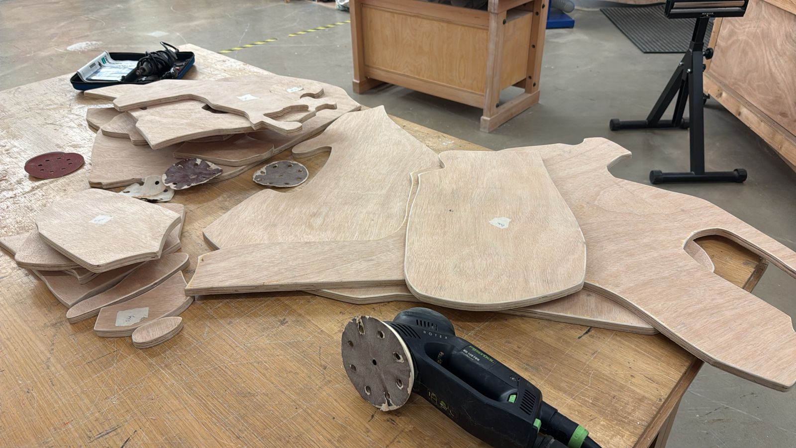 Sanding the Map Pieces